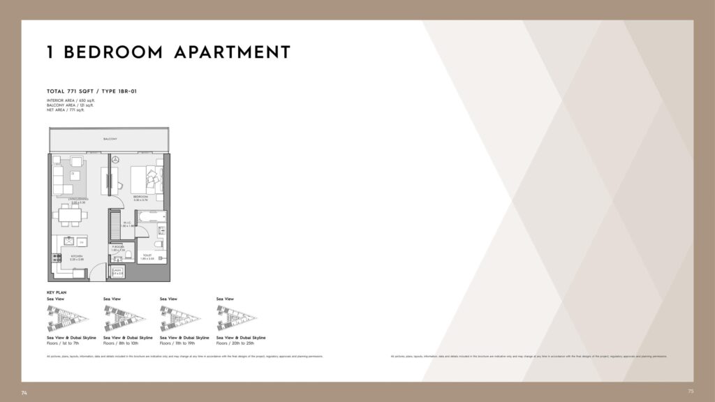 Mar Casa - Floorplans - 1 Bedroom Type 1BR-01