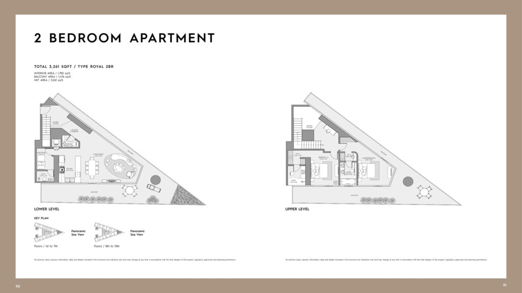 Mar Casa - Floorplans - 2 Bedroom Type Royal 2BR