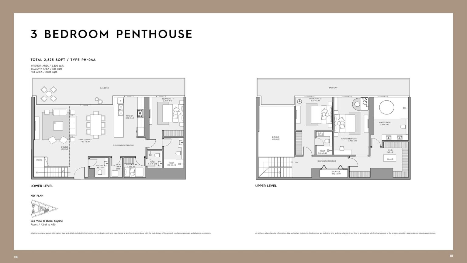 Mar Casa Penthouse type PH-04A floor plan, Dubai Maritime City