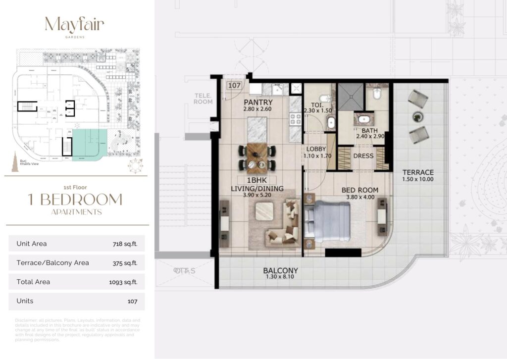 Mayfair Gardens - Floorplans - 1 Bedroom (3)