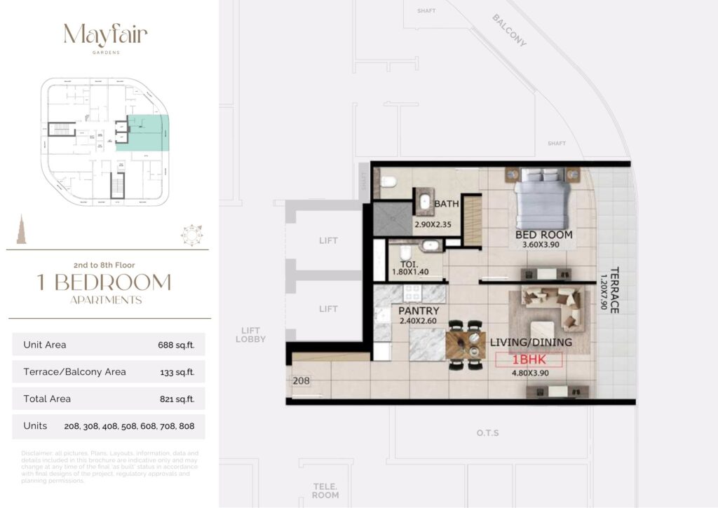 Mayfair Gardens - Floorplans - 1 Bedroom (9)