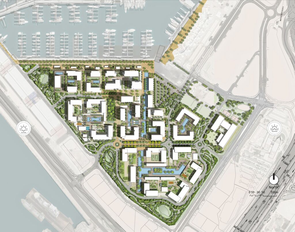 Master plan of Ocean Star within Rashid Yachts & Marina, Dubai