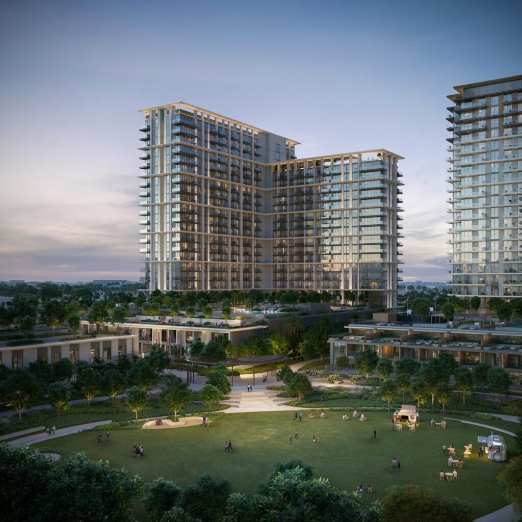 Palace Residences Hillside residences above landscaped gardens, Dubai Hills Estate