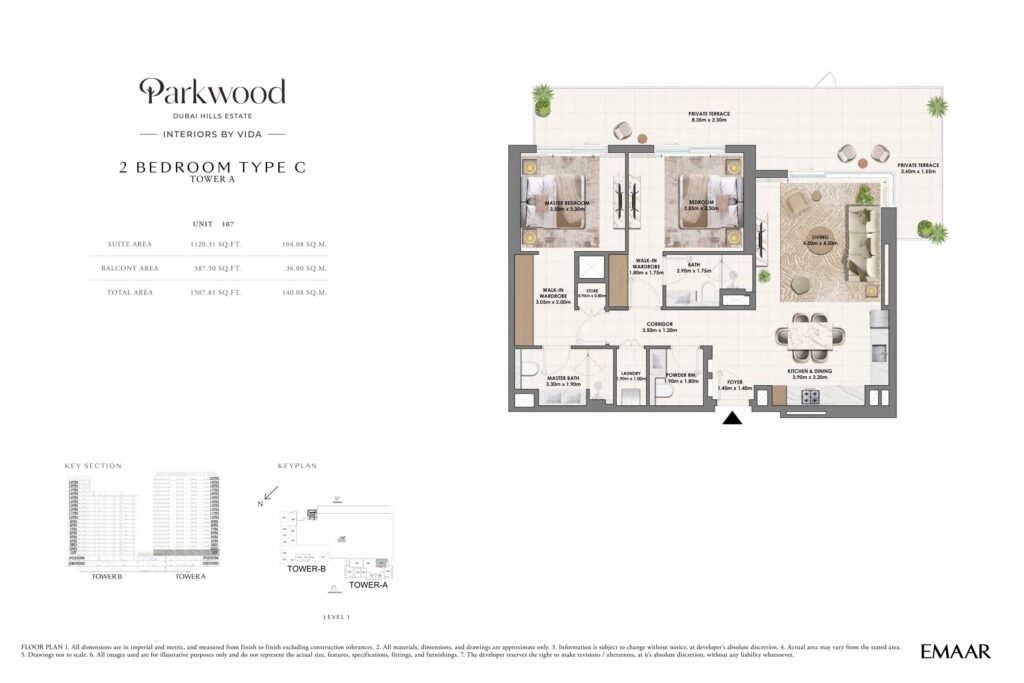 Parkwood - Floorplans - 2 Bedroom TypeC