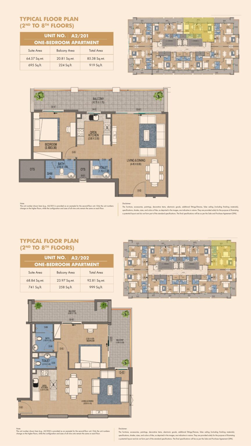 Purvanchal Triana Residences 1 bedroom apartment floor plan, layout 3 of 4, Al Wasl, Dubai
