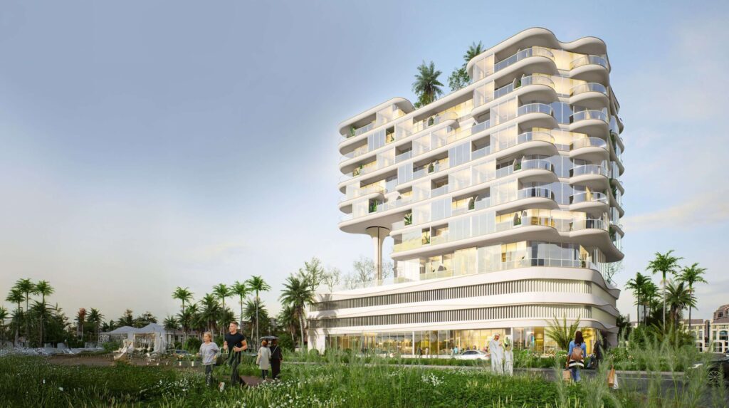Rabdan Gardens stepped building with planted terraces, Al Wasl, Dubai
