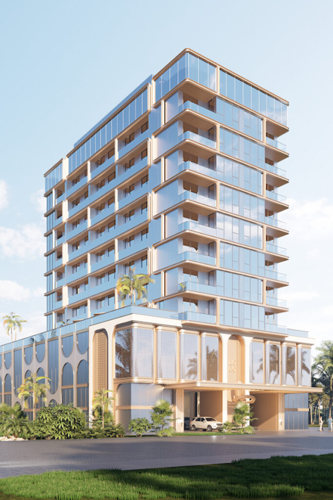 Stamn Yuni residential building with balconies, Al Wasl, Dubai