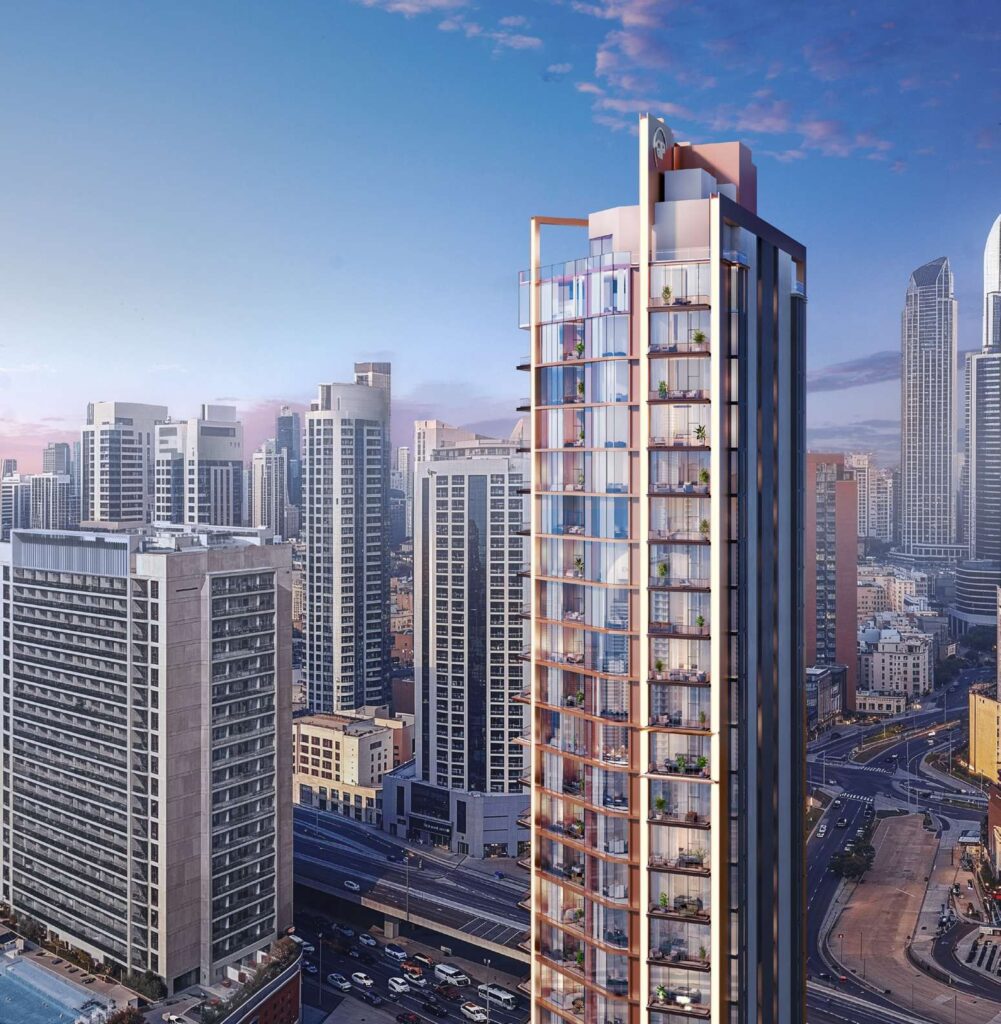 Velor tower among the Business Bay skyline