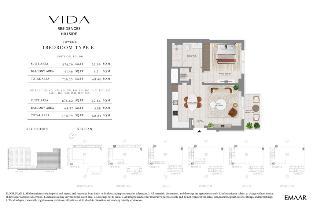 Vida Residences Hillside - Floorplans - 1 Bedroom (3)