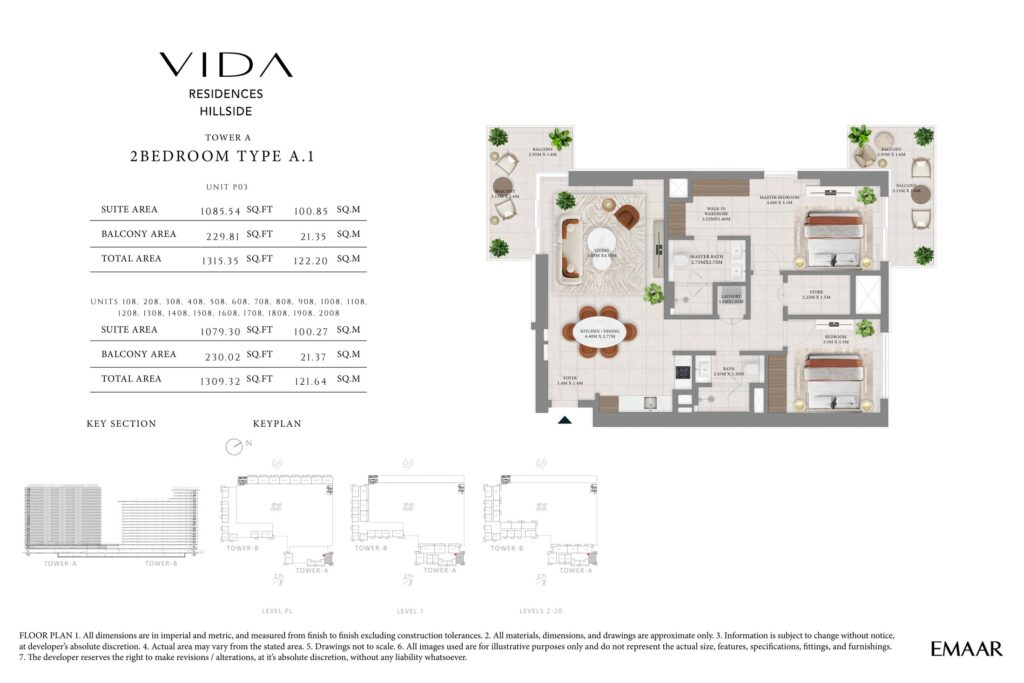 Vida Residences Hillside - Floorplans - 2 Bedroom-P03