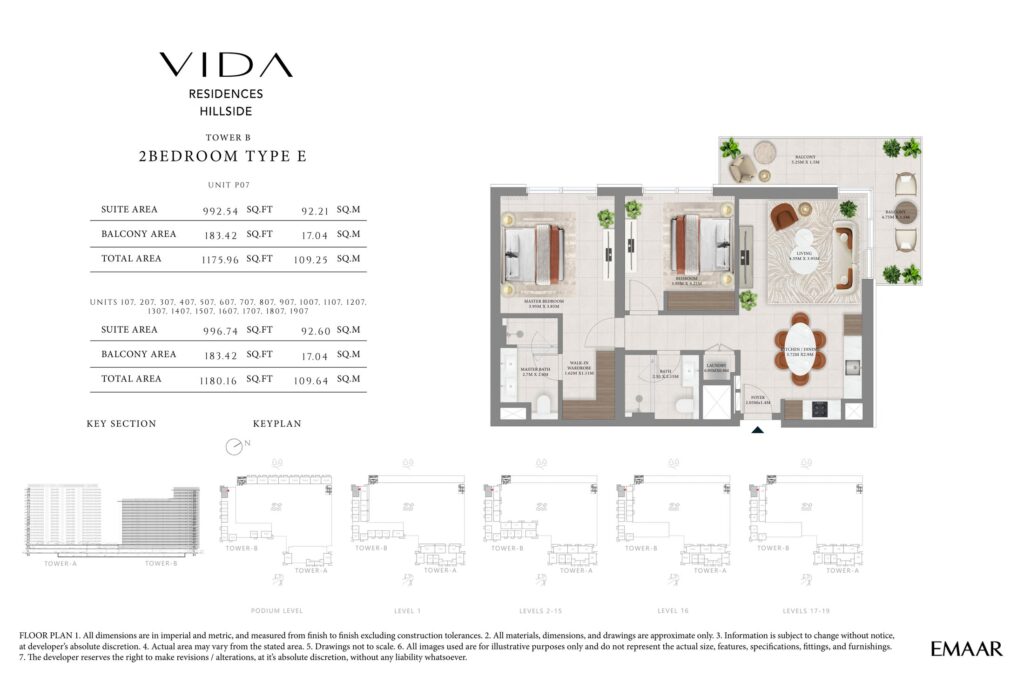 Vida Residences Hillside - Floorplans - 2 Bedroom-P07
