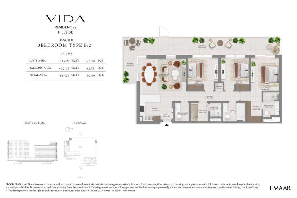 Vida Residences Hillside - Floorplans - 3 Bedroom-108