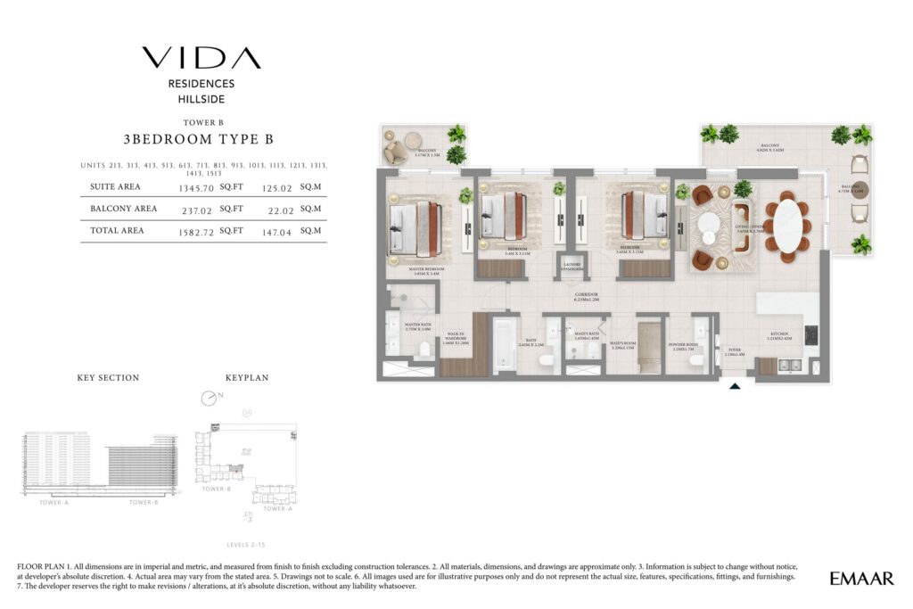 Vida Residences Hillside - Floorplans - 3 Bedroom (3)