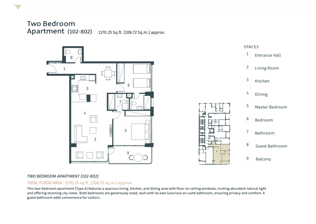 White Stone - Floorplans - 2 Bedroom