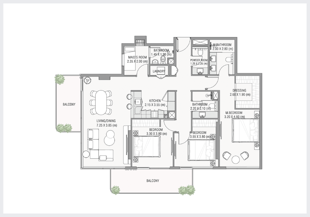 Ayamore Residence - Floorplans - 3 Bedroom Type C