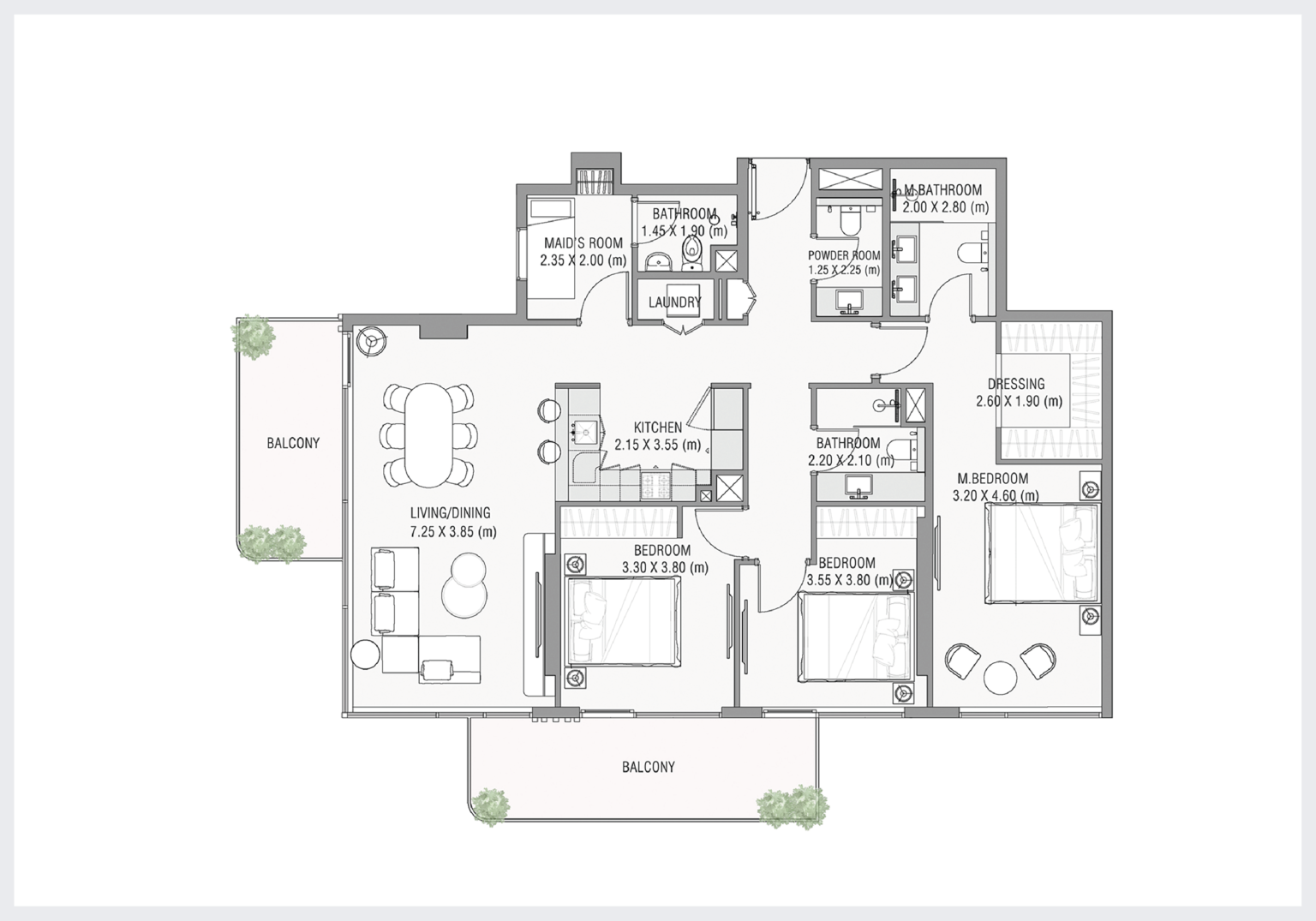 Ayamore Residence - Floorplans - 3 Bedroom Type C