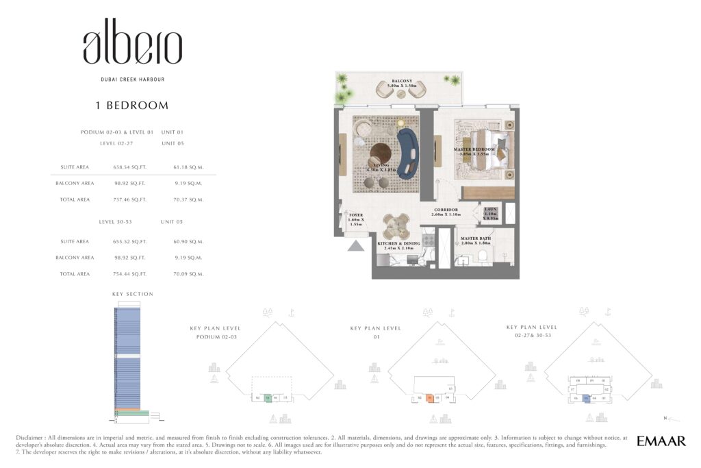 Albero - Floorplan - 1 Bedroom