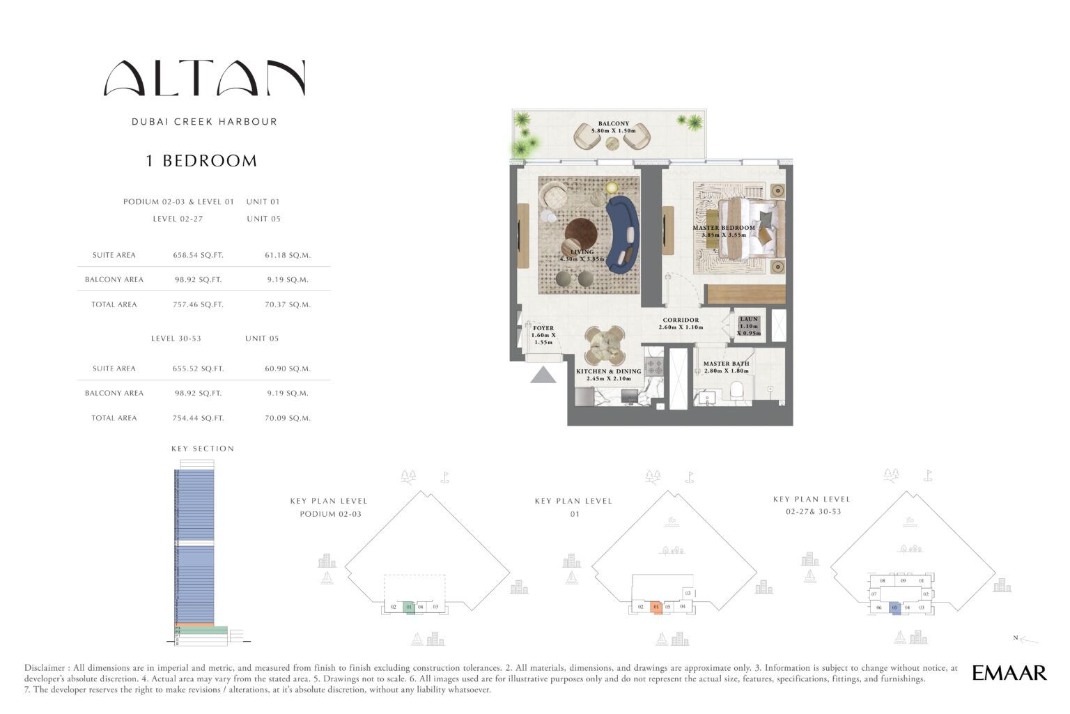 Altan - Floorplan - 1 Bedroom