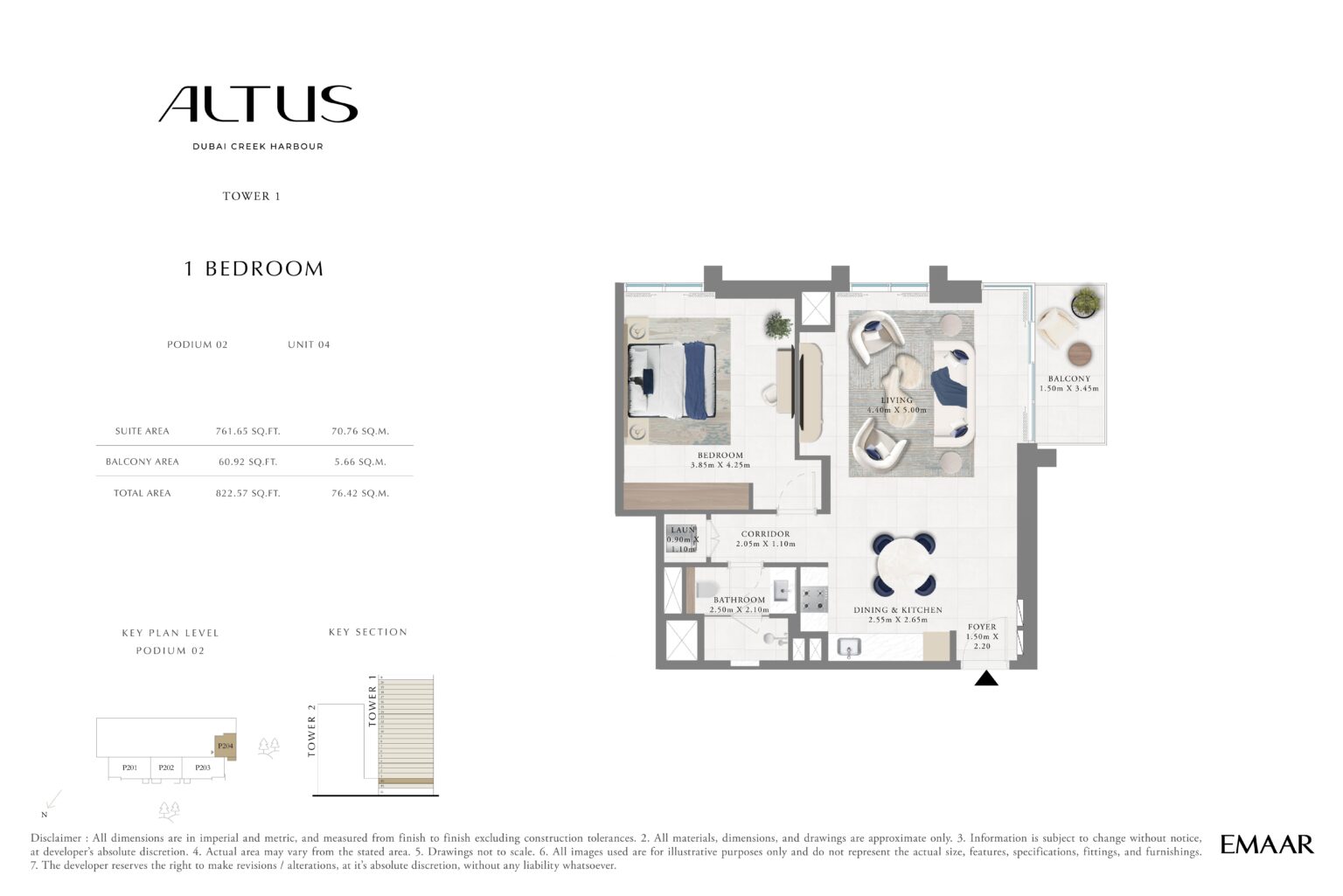 Altus - Floorplan - 1 Bedroom