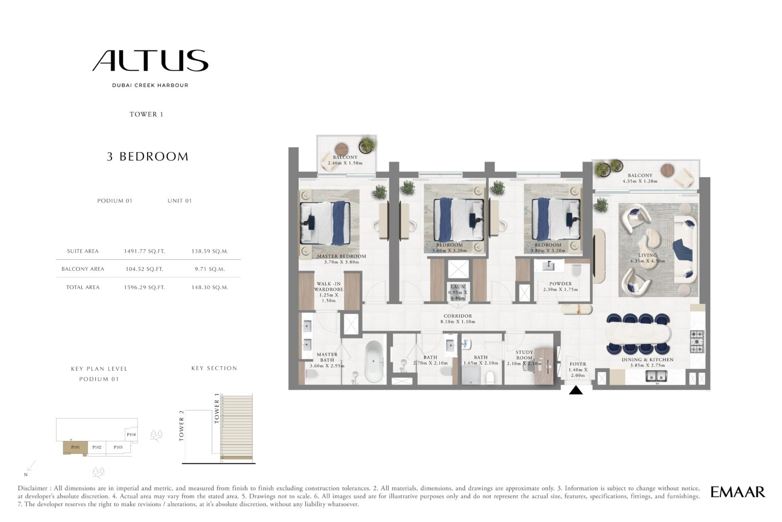 Altus - Floorplan - 3 Bedroom