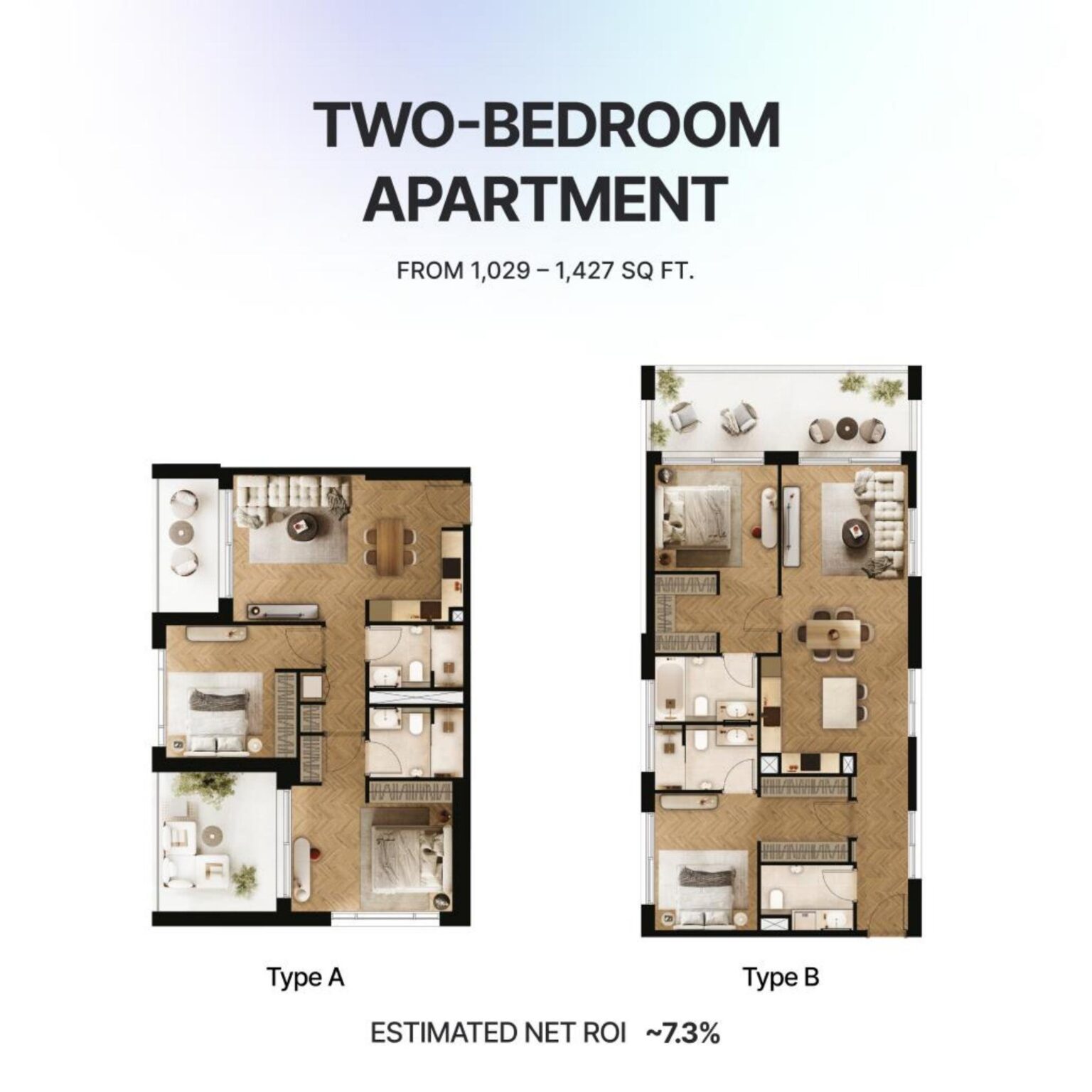 Arisha Terraces - Floorplans - 2 Bedroom