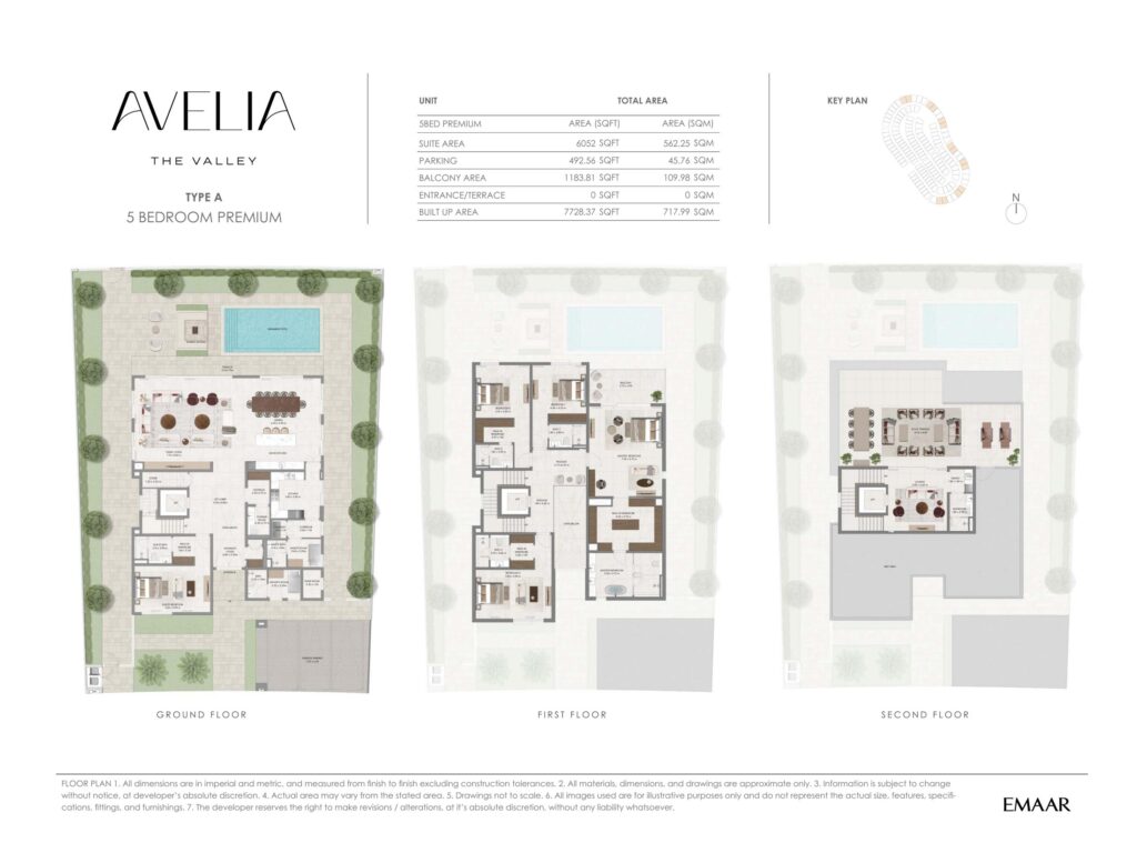 Avelia The Valley - Floorplans - 5 Bedroom Premium Villa Type A