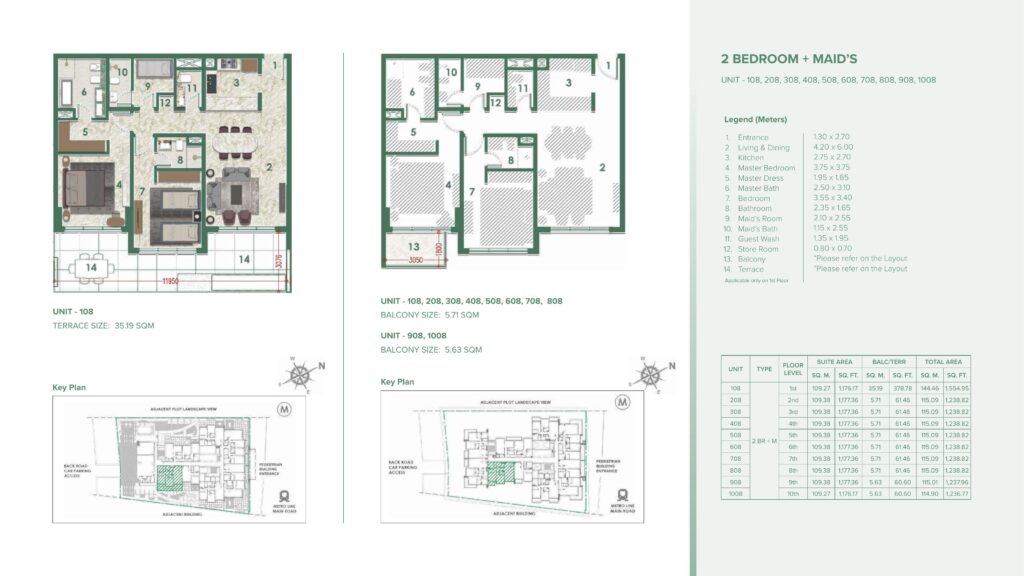 Avenue Residence 6 - Floorplans - 2 Bedroom