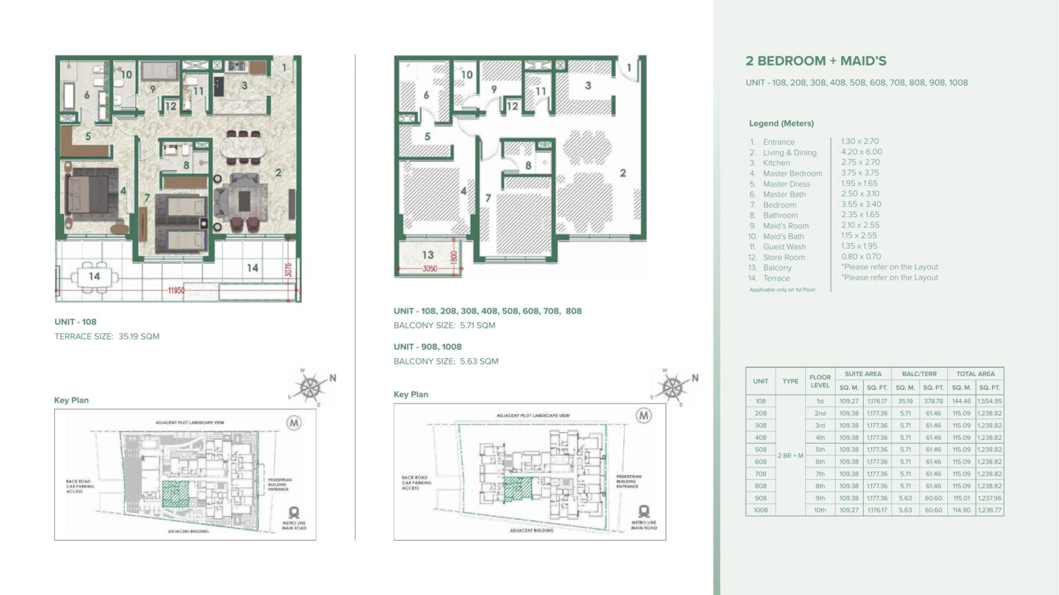Avenue Residence 6 - Floorplans - 2 Bedroom