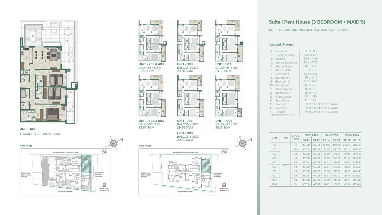 Avenue Residence 6 - Floorplans - 3 Bedroom