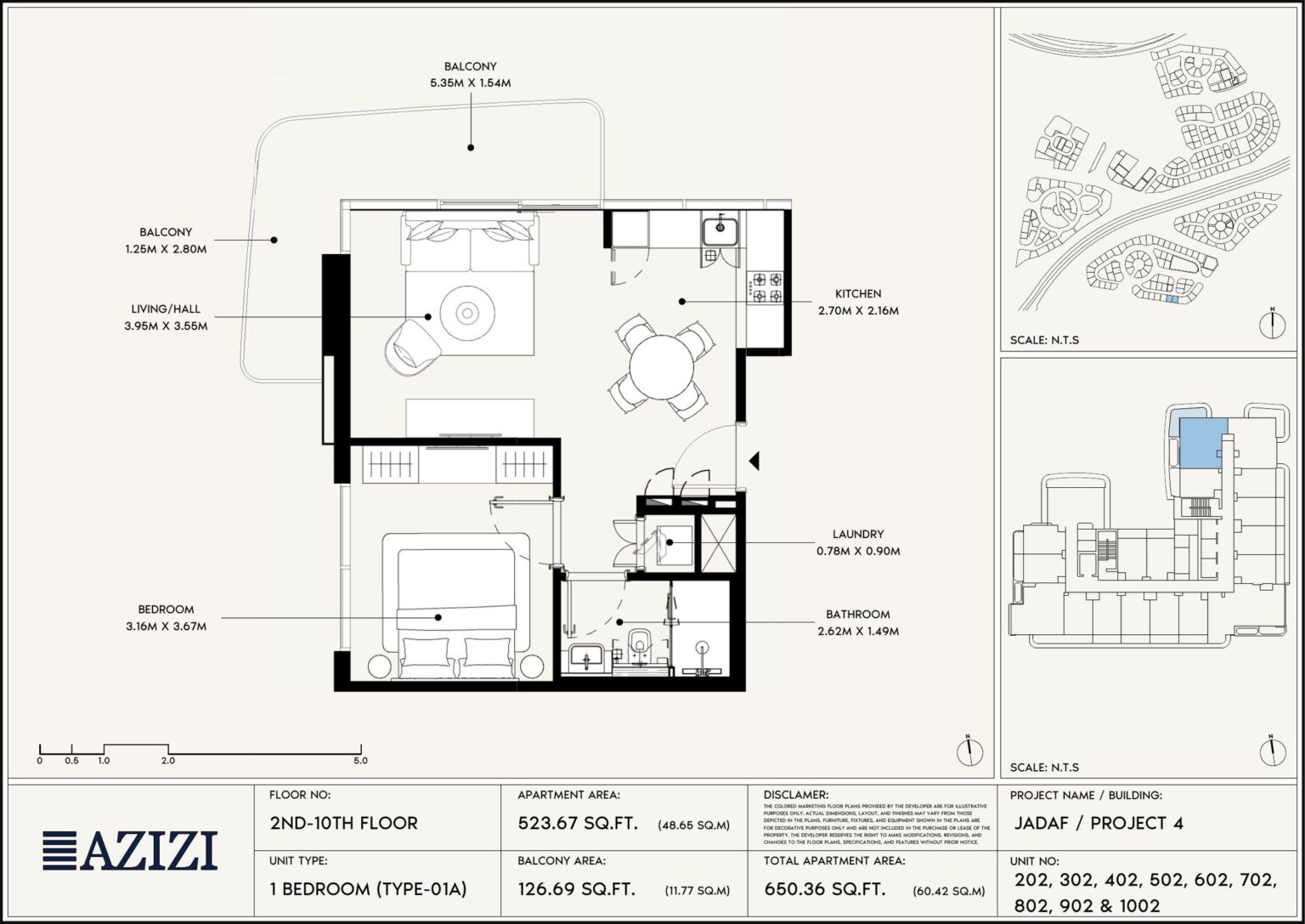 Azizi David - Floorplans - 1 Bedroom