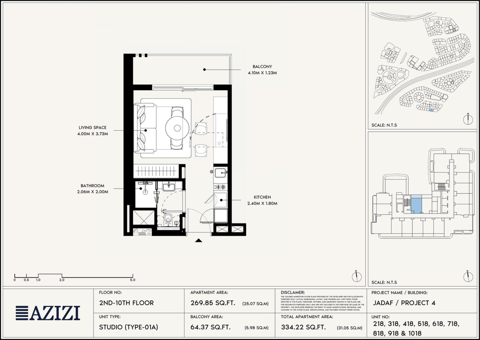 Azizi David - Floorplans - Studio