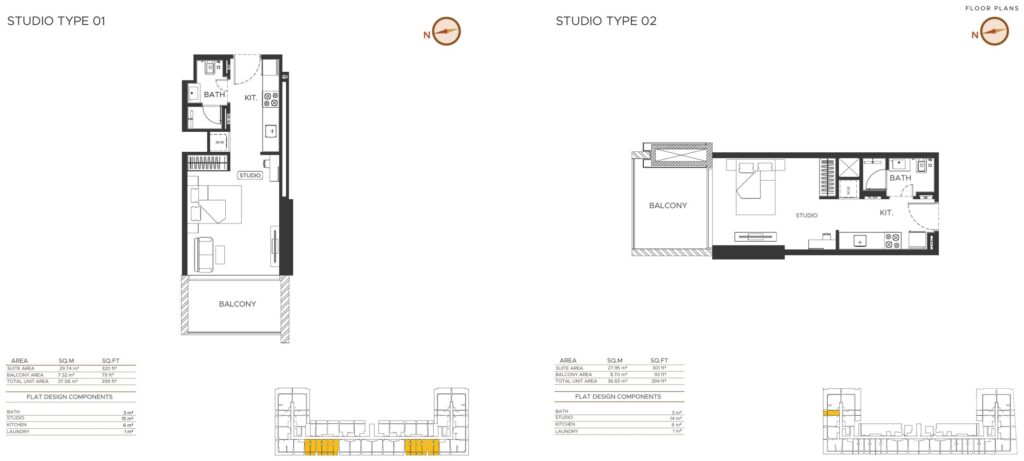 Binghatti Amberhall - Floorplans - Studio (1)