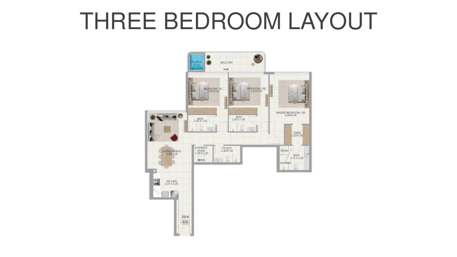 Bonds Avenue Floor Plan 3 Bedroom