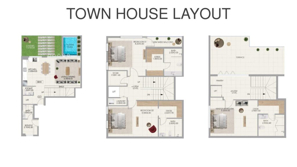 Bonds Avenue Floor Plan Townhouse