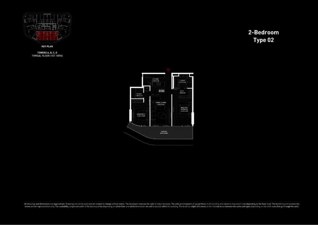 Brabus Island - Floorplans - 2 Bedroom Type 02