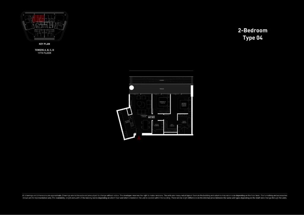 Brabus Island - Floorplans - 2 Bedroom Type 04