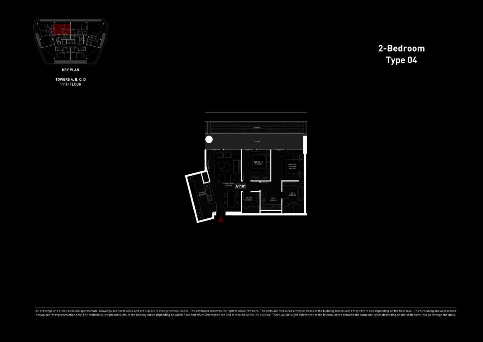 Brabus Island - Floorplans - 2 Bedroom Type 04
