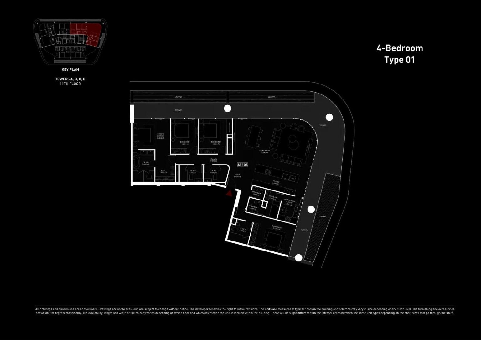 Brabus Island - Floorplans - 4 Bedroom Type 01