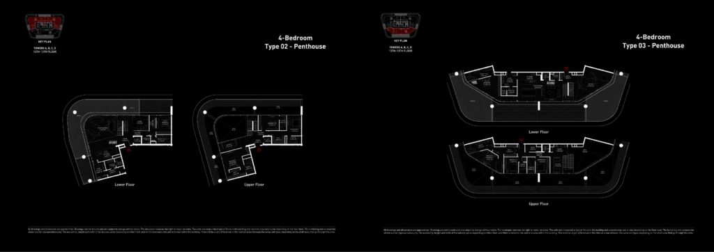 Brabus Island - Floorplans - 4 Bedroom Type 02 Penthouse