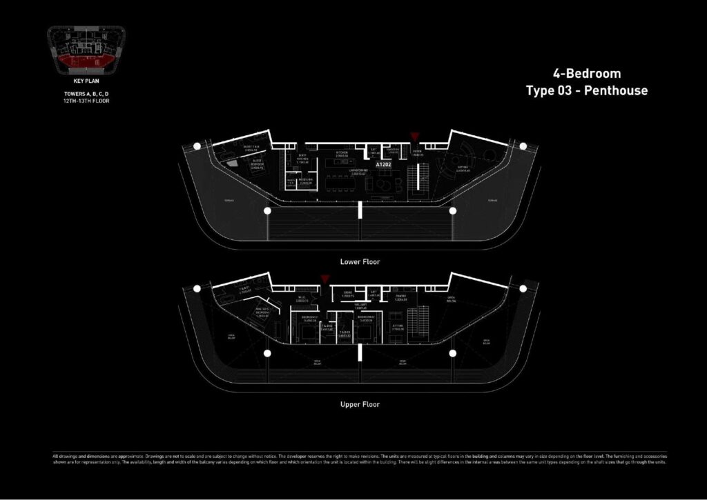 Brabus Island - Floorplans - 4 Bedroom Type 03 Penthouse