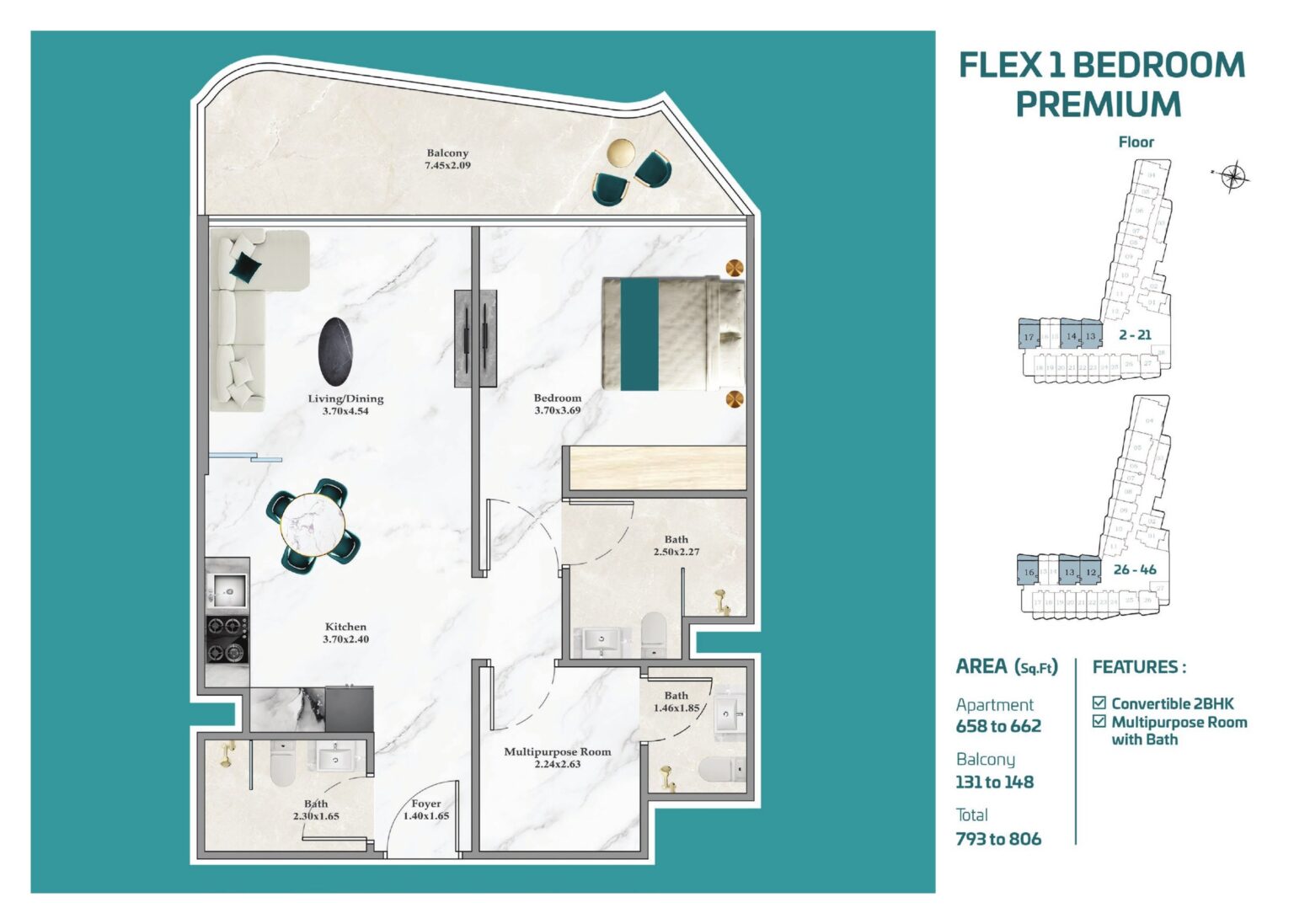 Breez by Danube - Floorplans - 1 Bedroom (4)