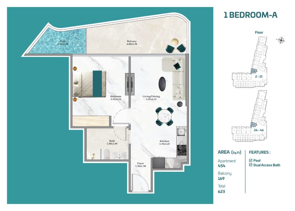Breez by Danube - Floorplans - 1 Bedroom (5)