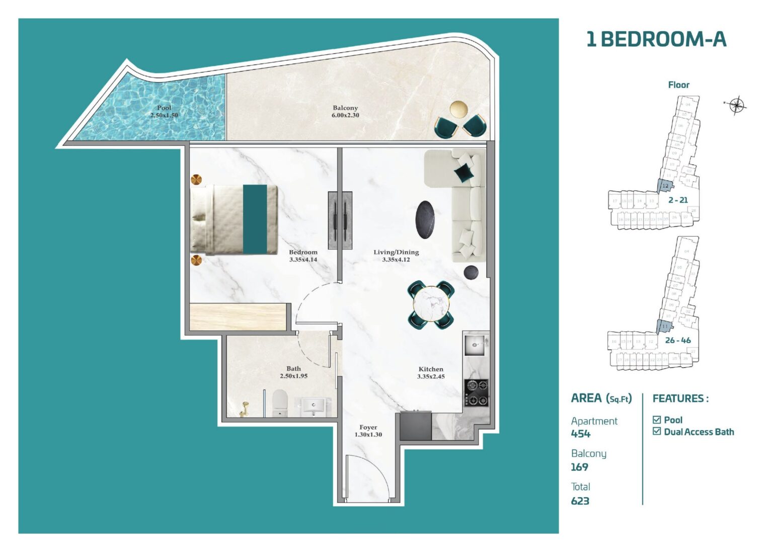 Breez by Danube - Floorplans - 1 Bedroom (5)