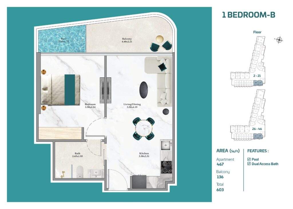 Breez by Danube - Floorplans - 1 Bedroom (6)