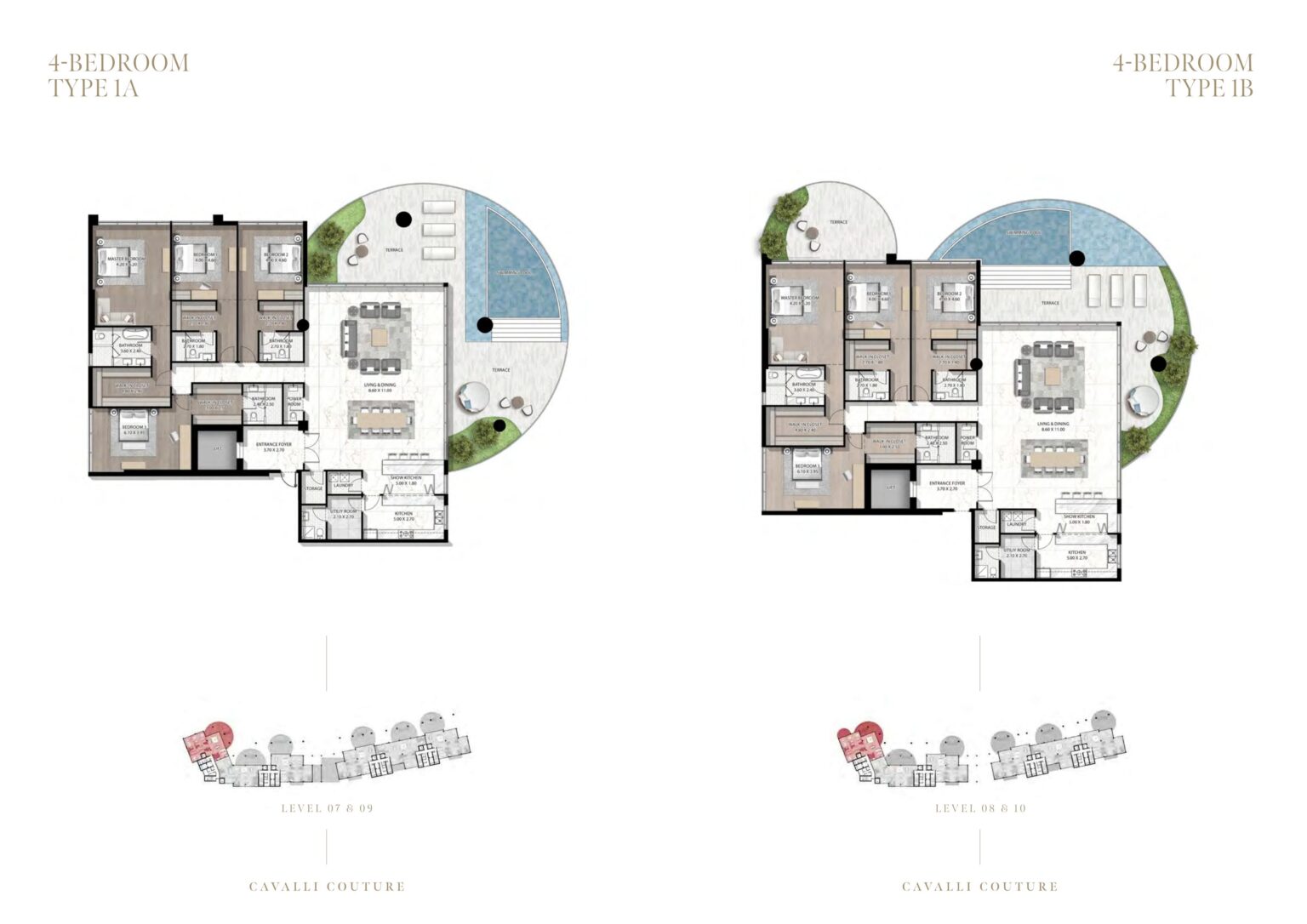 Cavalli Couture - Floorplan - 4 Bedroom