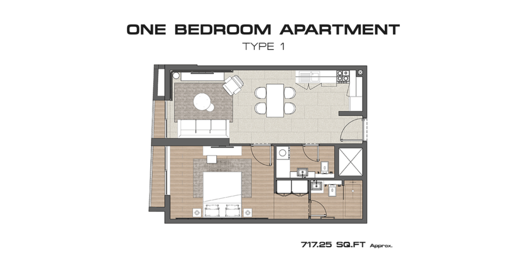 Concept 7 Residences - Floorplan 1 Bedroom (1)