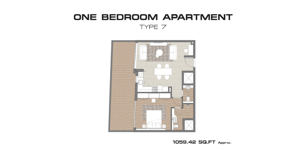 Concept 7 Residences - Floorplan 1 Bedroom (5)