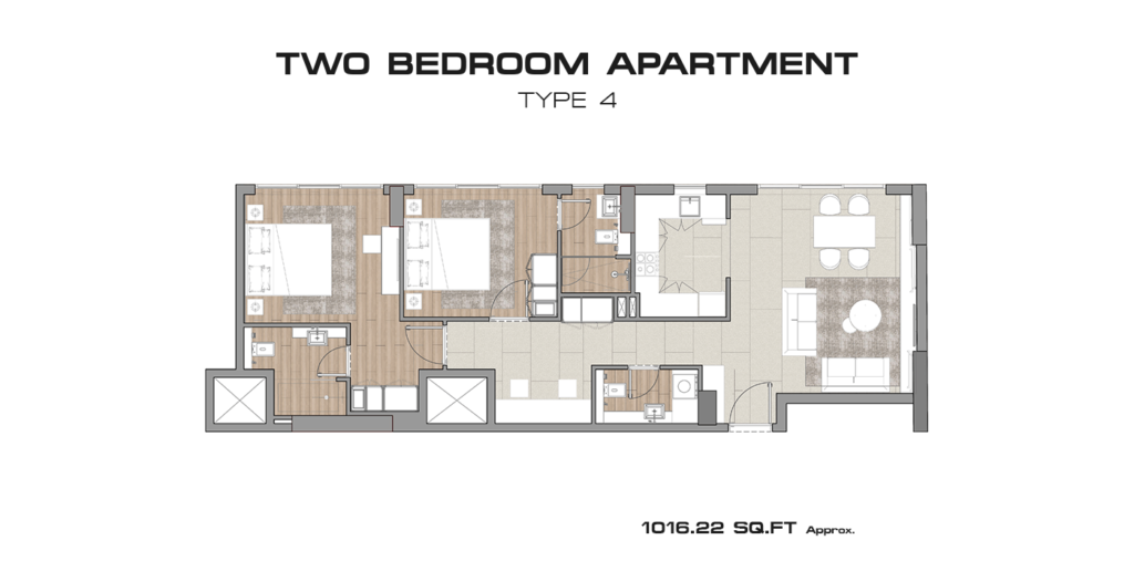 Concept 7 Residences - Floorplan 2 Bedroom (1)