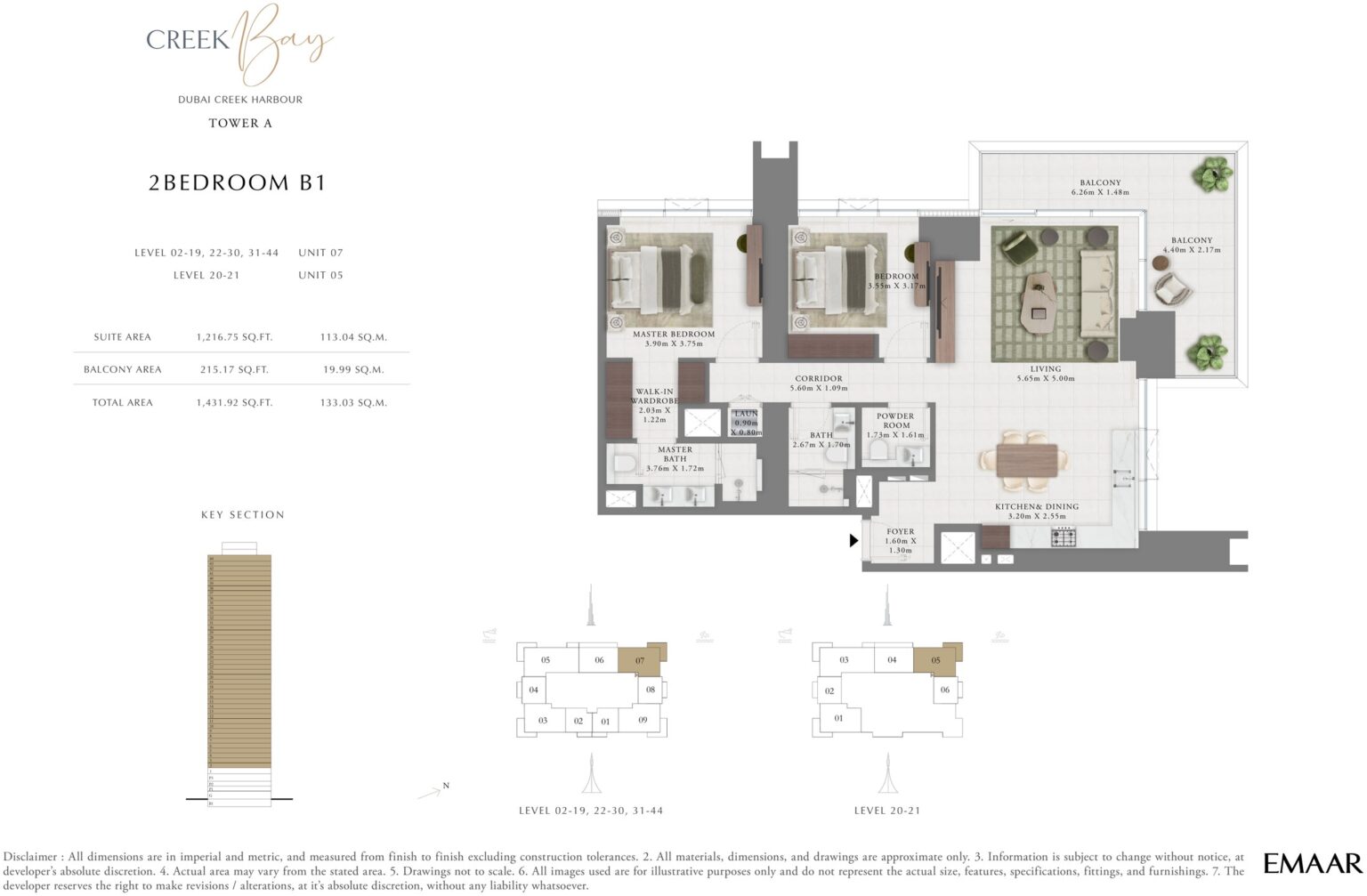 Creek Bay - Floorplans - 2 Bedroom B1
