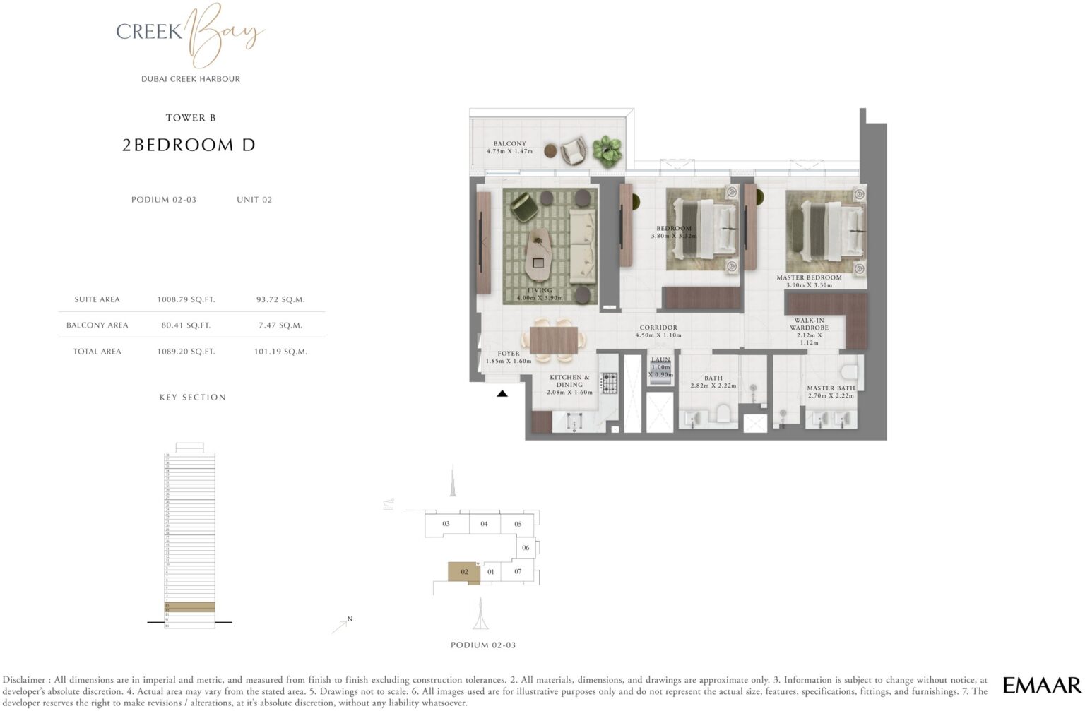 Creek Bay - Floorplans - 2 Bedroom D